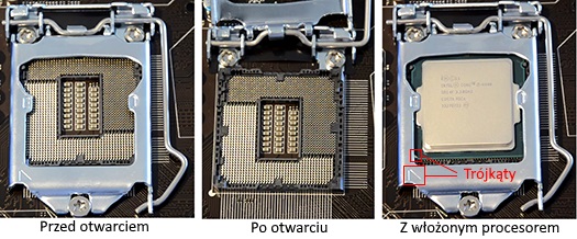 Montowanie procesora Intel